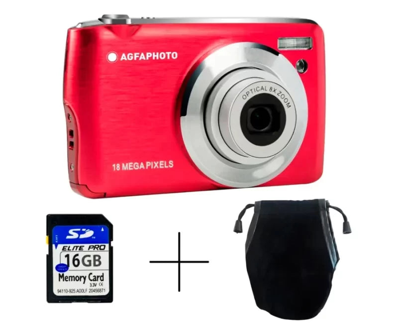 AgfaPhoto Realishot DC8200 compact digital camera with free 16Gb SD memory card