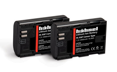 HAHNEL-E6P Battery Twin pack for Canon 7.2V 2000mah