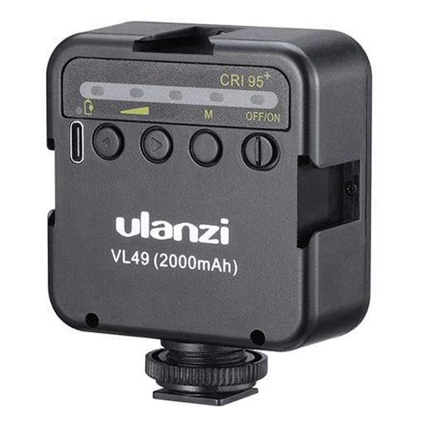 Ulanzi VL49 Rechargeable Mini LED Video Light Black