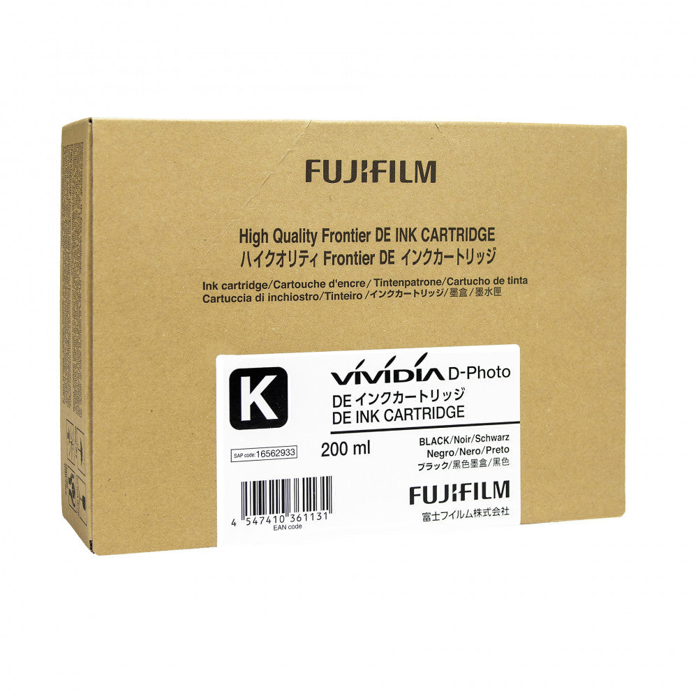 Fujifilm Frontier DE Ink Cartridge Black 200ml Fujifilm Printer Ink