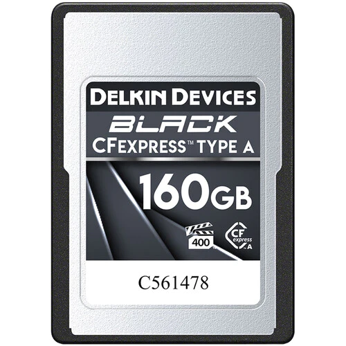 Delkin Devices 160GB BLACK CFexpress Type A Memory Card Delkin CFExpress