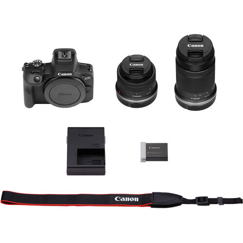 Canon EOS R100 Mirrorless Camera with 18-45mm & 55-210mm Lenses Kit