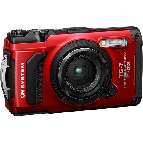 OM SYSTEM Tough TG-7 Digital Camera (Red) OM SYSTEM Digital Cameras