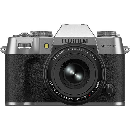 FUJIFILM X-T50 Mirrorless Camera with XF 16-50mm f/2.8-4.8 Lens (Silver)