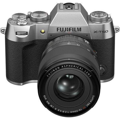 FUJIFILM X-T50 Mirrorless Camera with XF 16-50mm f/2.8-4.8 Lens (Silver)