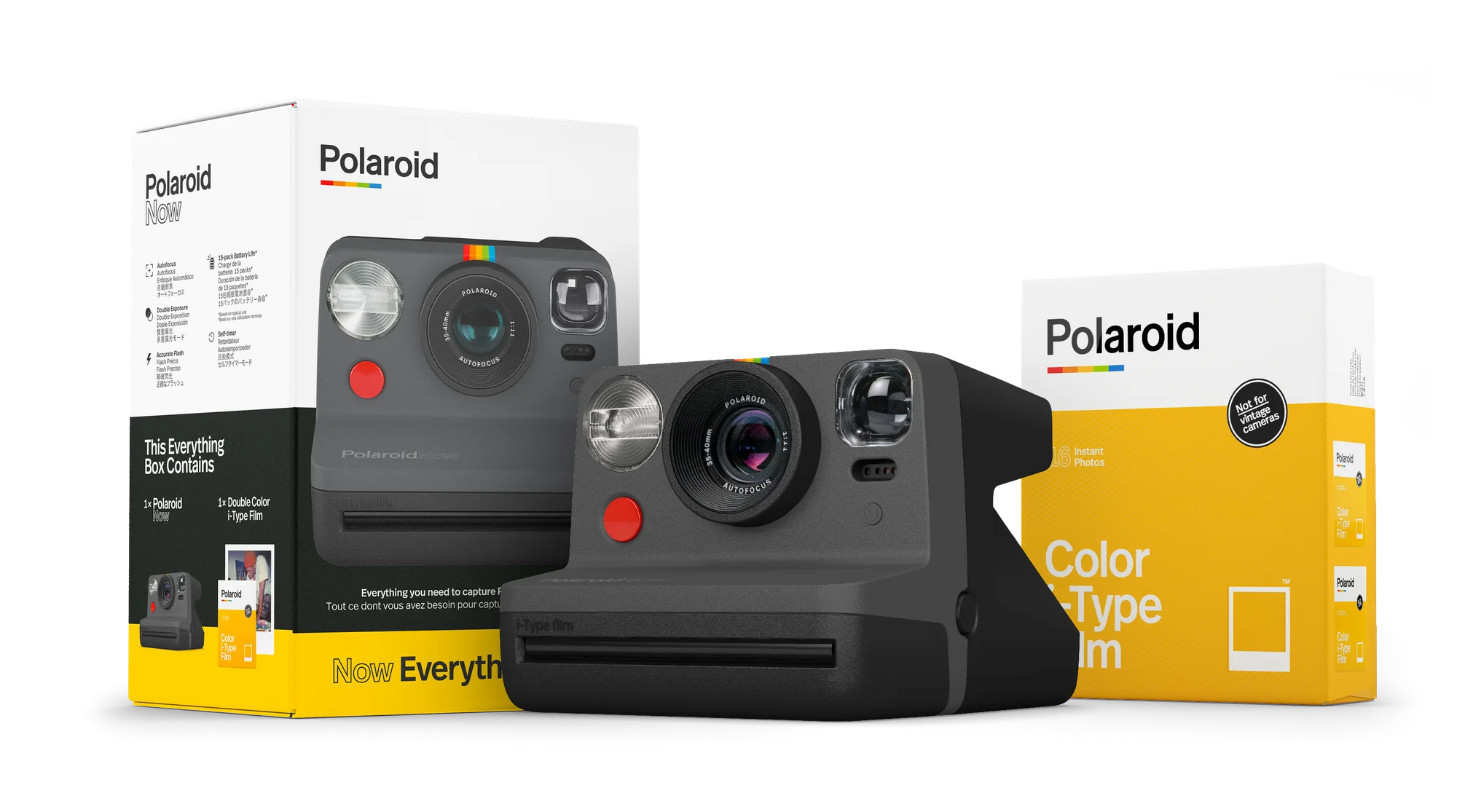 Polaroid Now Everything Box i-Type Camera (Black)