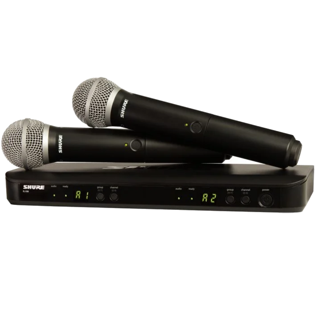 SHURE BLX288 Duel vocal wireless microphone system PG58