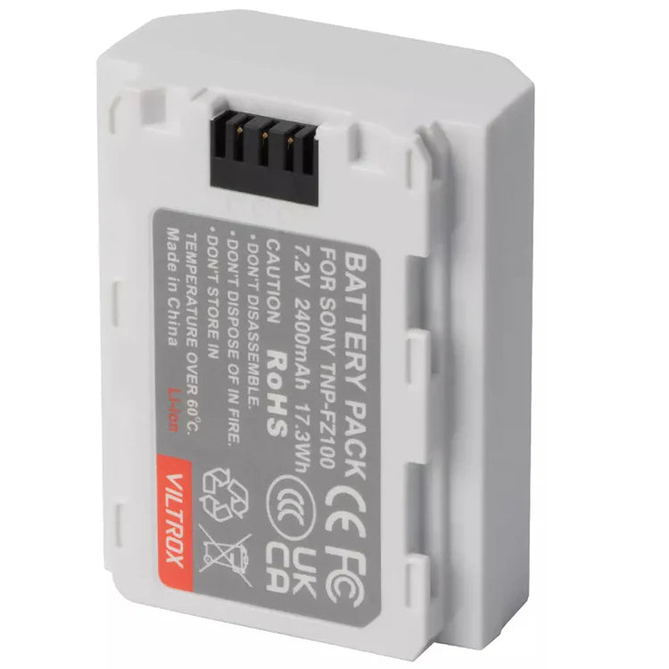 Viltrox TNP-FZ100 2400mAh USB-C Re-Chargeable Lithium-Ion Replacement Battery