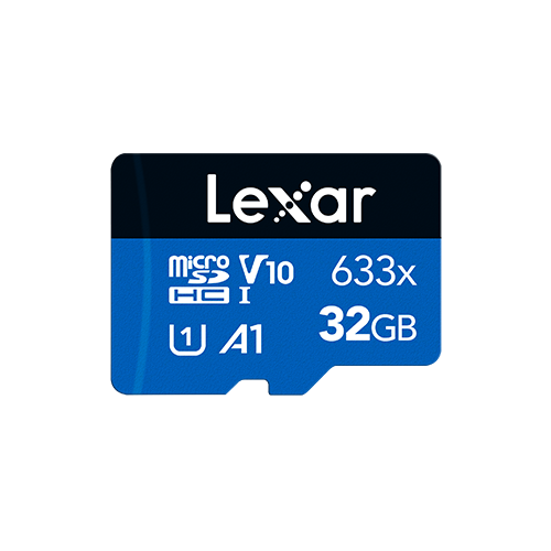 Lexar 32Gb High-Performance 633x microSDHC™/microSDXC™ UHS-I card without SD adapter