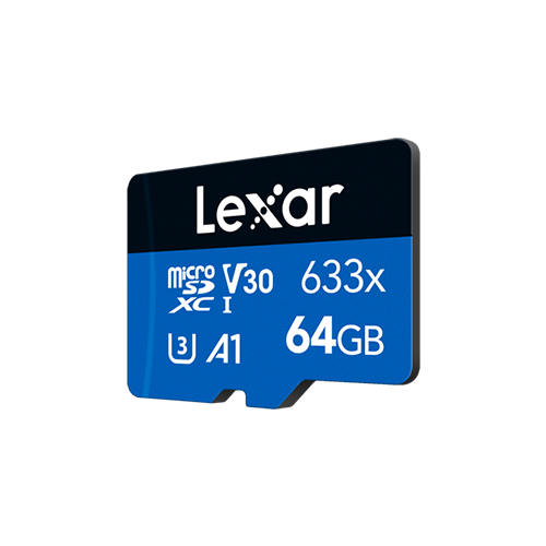 Lexar 64Gb High-Performance 633x microSDHC™/microSDXC™ UHS-I card without SD adapter