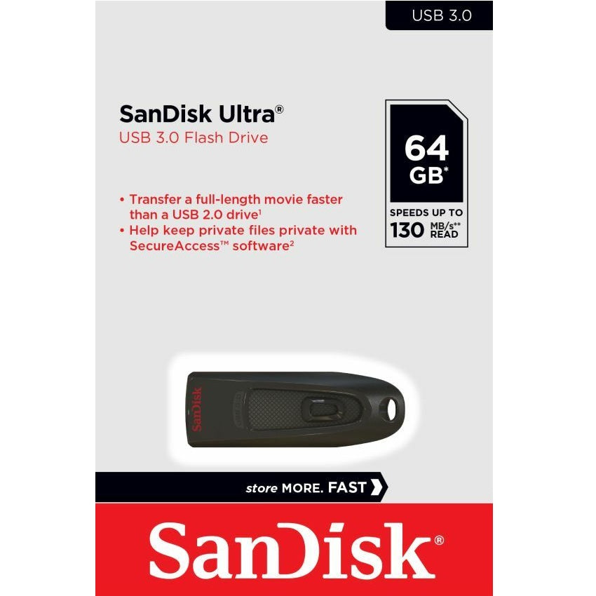 SanDisk 64GB Ultra USB 3.0 Flash Drive