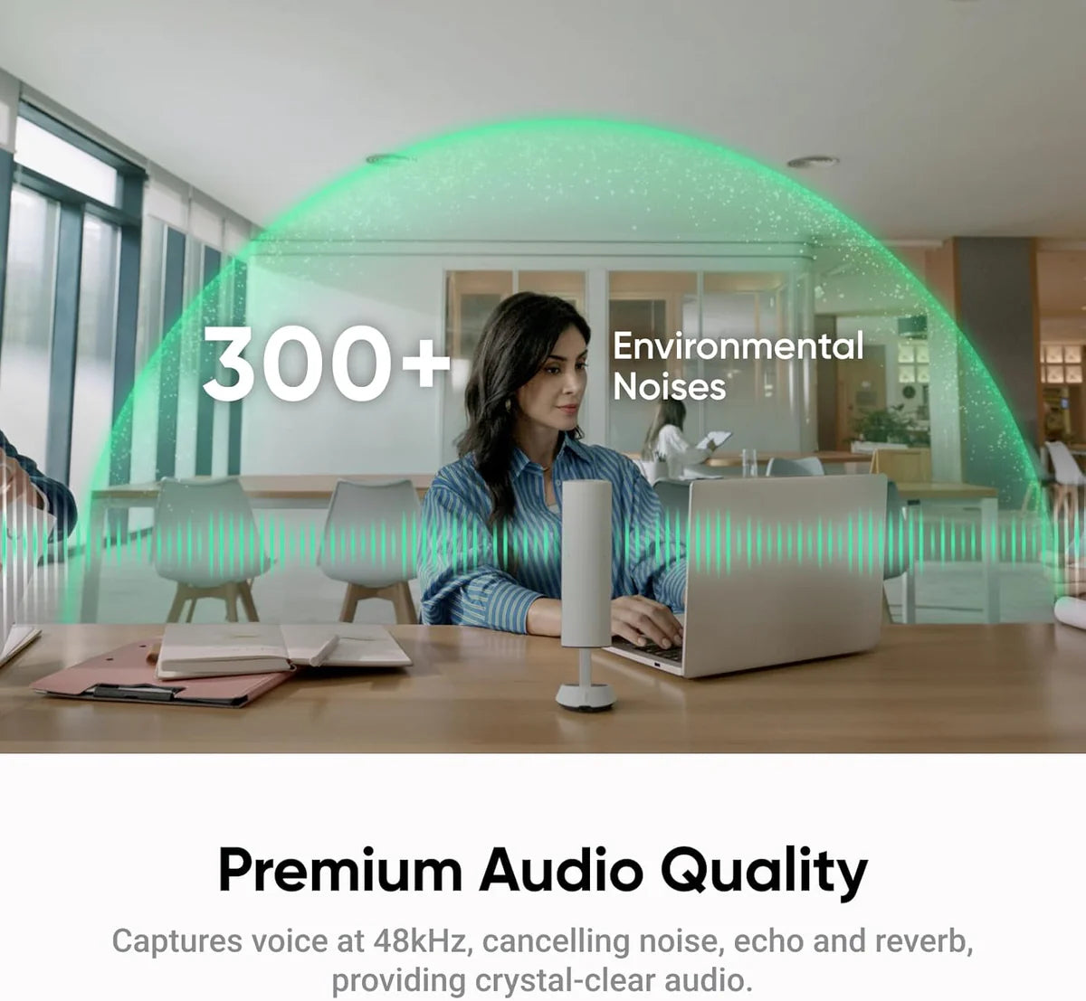 Insta360 Wave - AI Speakerphone - Standard Bundle - Arctic White