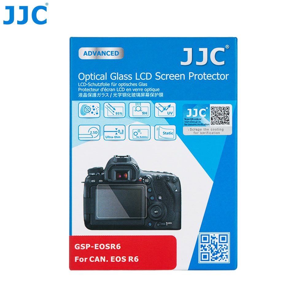JJC Optical Glass Screen Protector for Canon EOS R6II/R7, R6