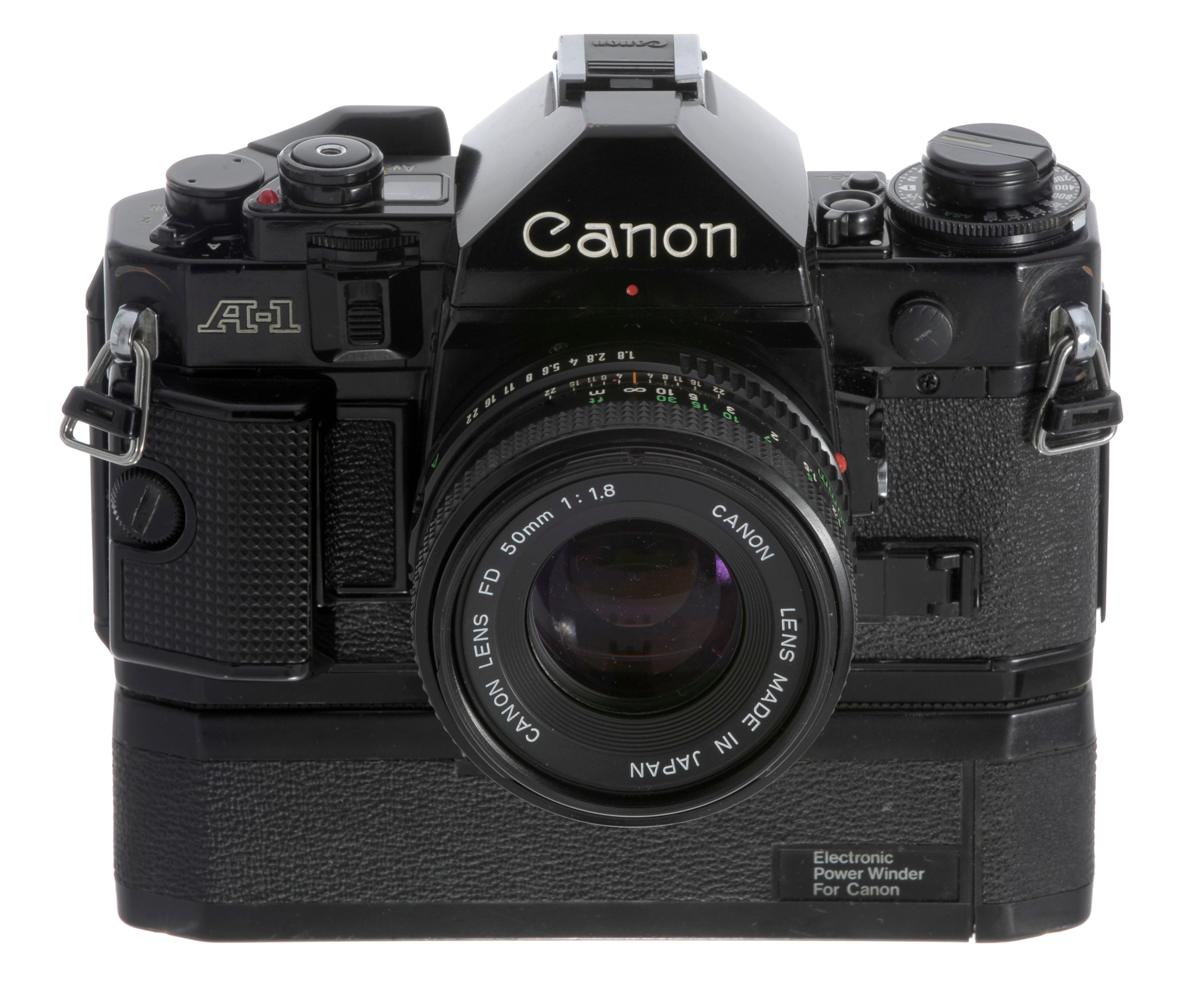 Used Canon A-1 with Power Winder C-1 and FD 50mm f/1.8 [280961]