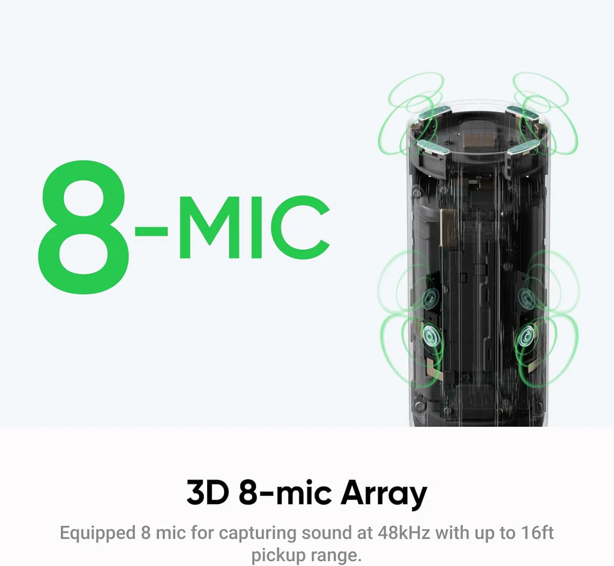 Insta360 Wave - AI Speakerphone - Standard Bundle - Arctic White