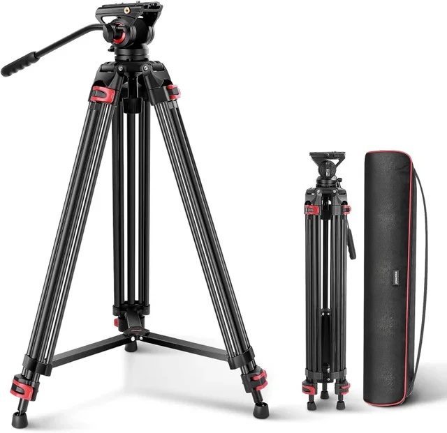 Neewer GM88 188cm Heavy Duty Aluminum Alloy Video Tripod