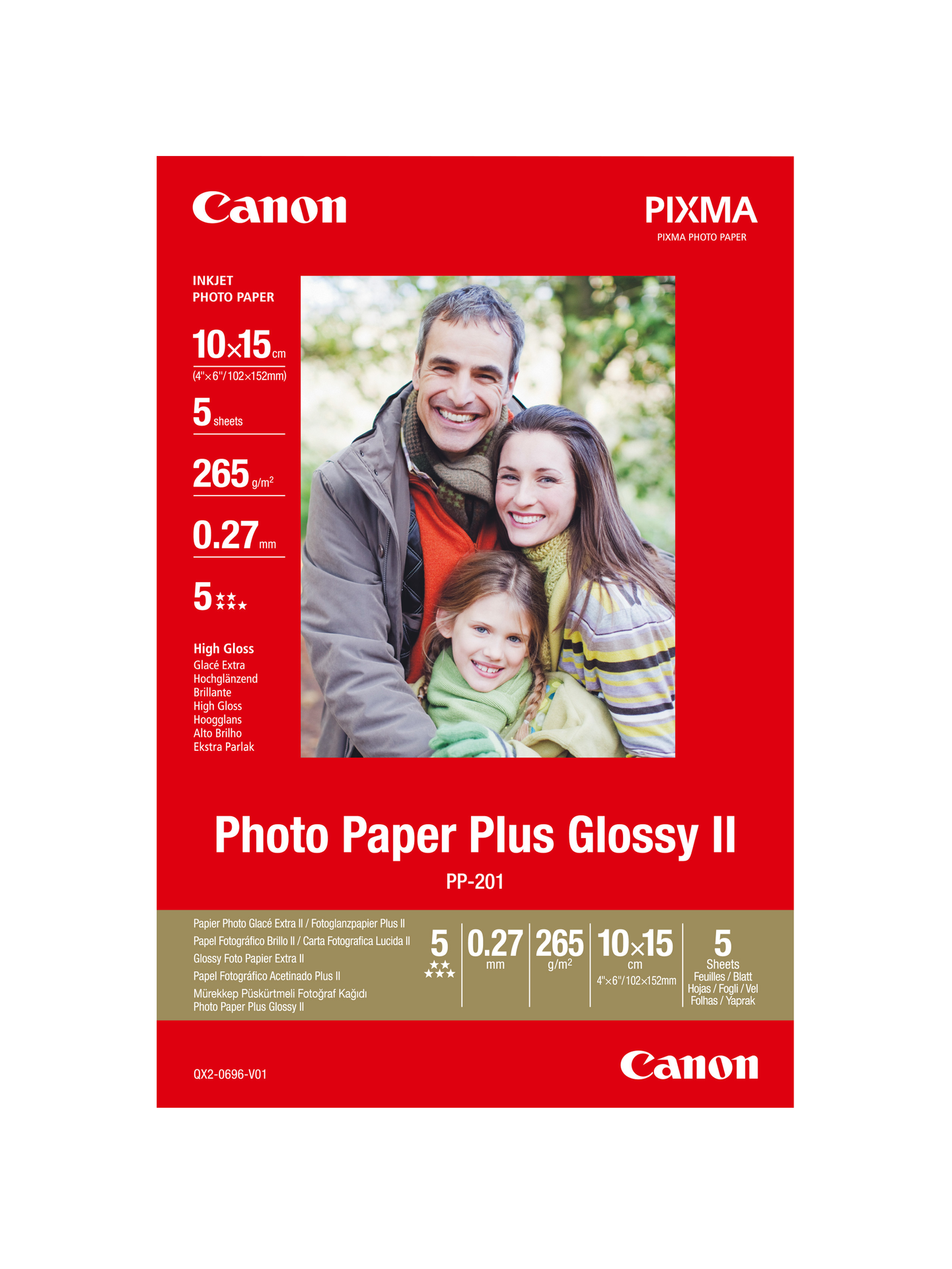 Canon SG-201 Photo Paper Plus Semi-Gloss 10x15cm