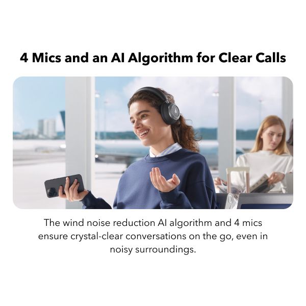 Soundcore Space One Pro Headphones Jet Black