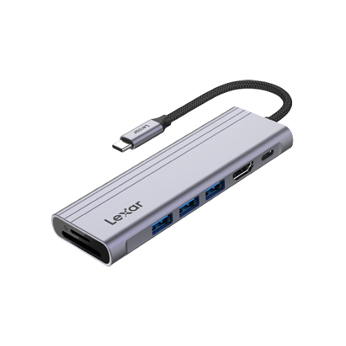 Lexar® H31 7-in-1 USB-C Hub Lexar USB Hub Reader