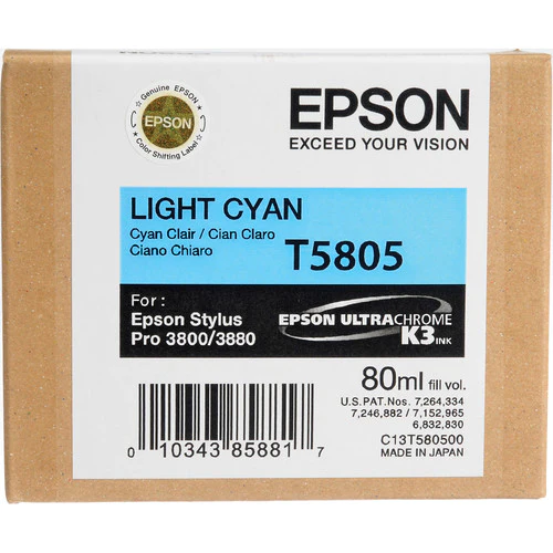 Epson UltraChrome K3 Light Cyan Ink Cartridge (80 ml)