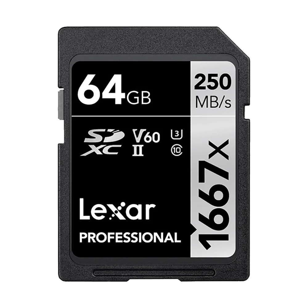 Lexar 64Gb Professional 1667x SDXC UHS-II card