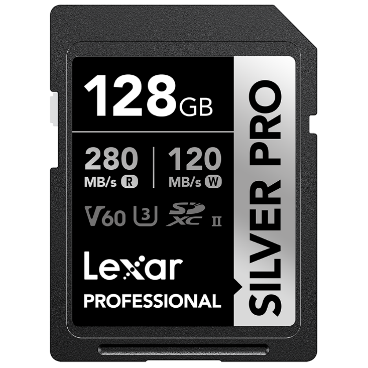 Lexar 128GB Professional SD SILVER PRO (UHS-II) (Class 10) V60