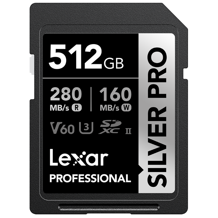 Lexar 512GB Professional SD SILVER PRO (UHS-II) (Class 10) V60