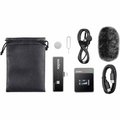 Godox MoveLink LT1 Compact Digital Wireless Microphone System for Smartphones & Tablets with Lightni