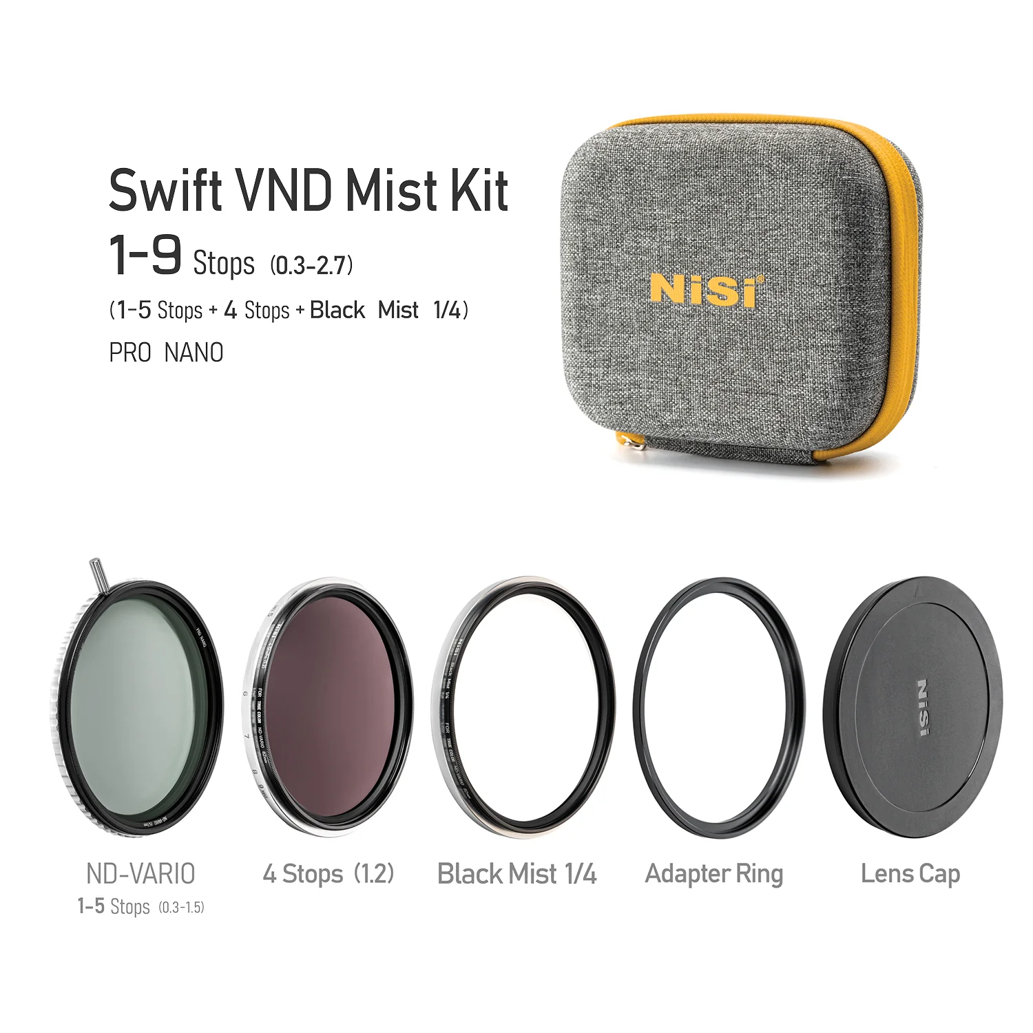 NiSi Filters 77mm Swift VND Mist Kit Nisi Filter Kits