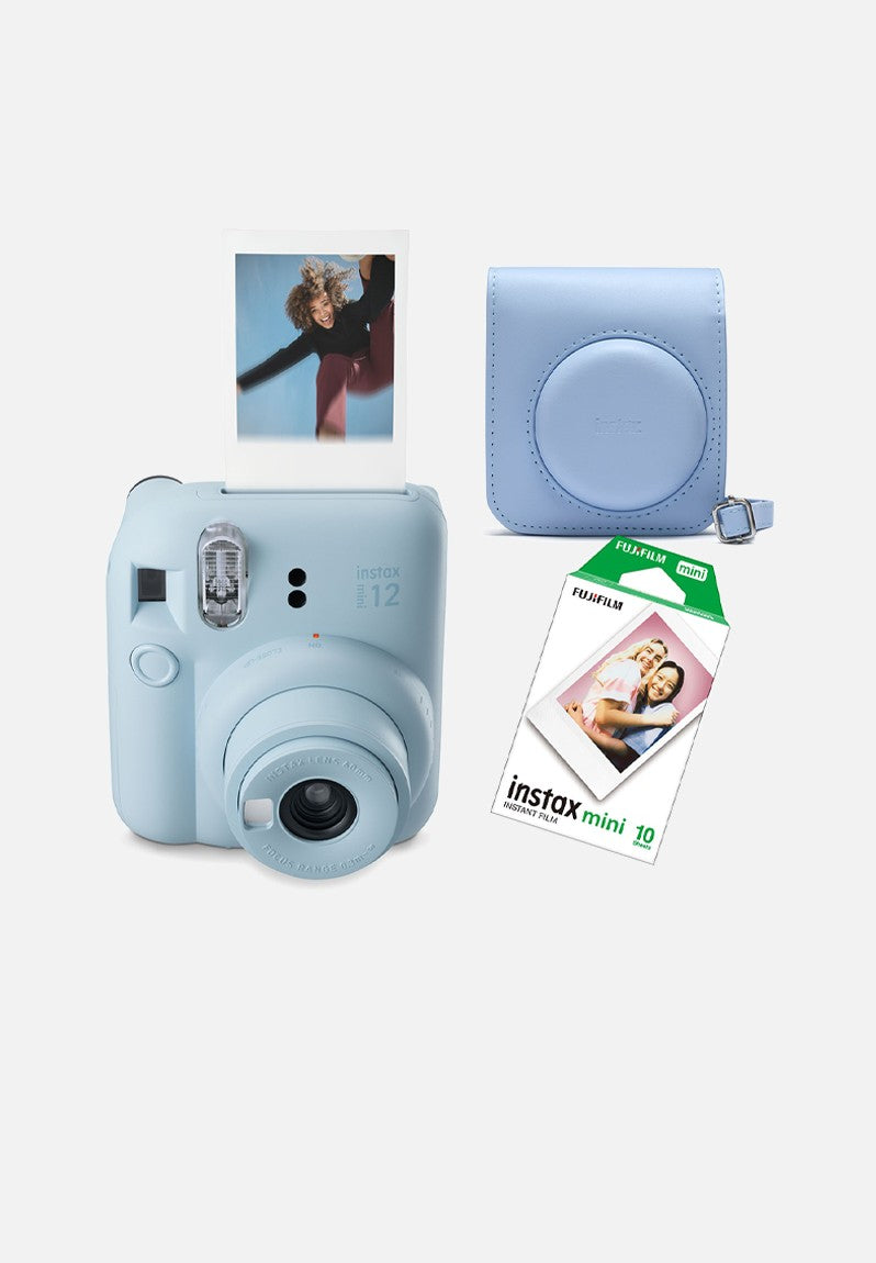 Instax Cam mini 12 Pastel Blue Kit 3 (cam, 1 film, case) Fujifilm Fujifilm Instax Cameras & Printers