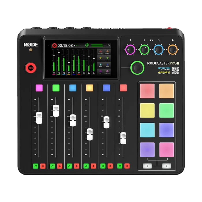 Rode RODECaster Pro II Integrated Audio Production Studio (Black)