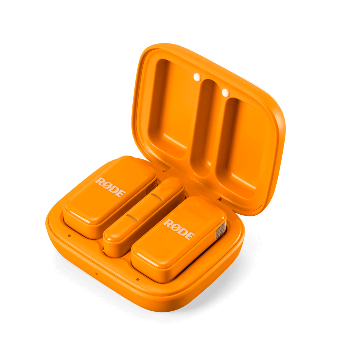 RODE Ultra Compact wireless Mic for USB C- Orange