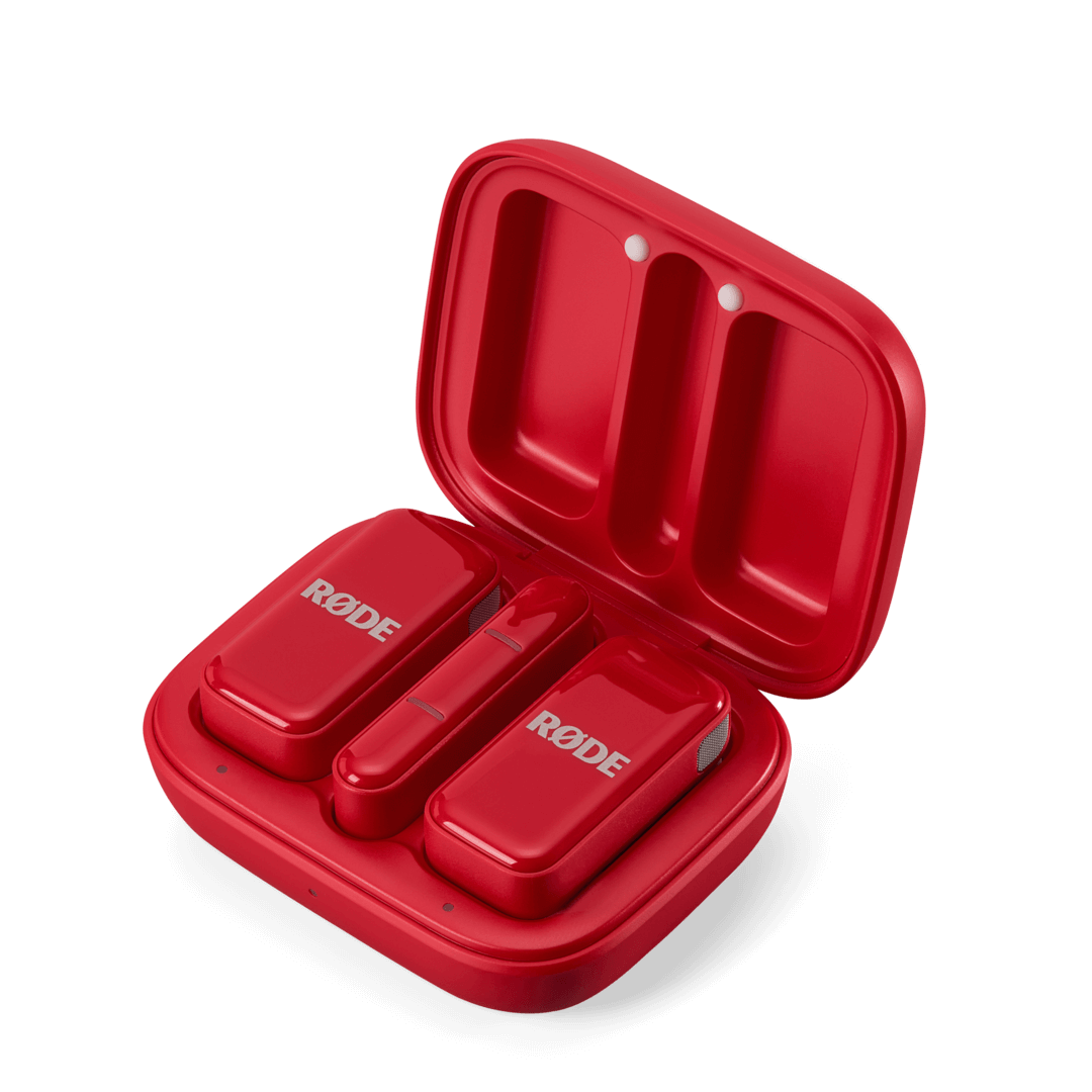 RODE Ultra Compact wireless Mic for USB C- Red