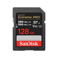 SanDisk Extreme PRO 128GB V60 UHS-II SD card