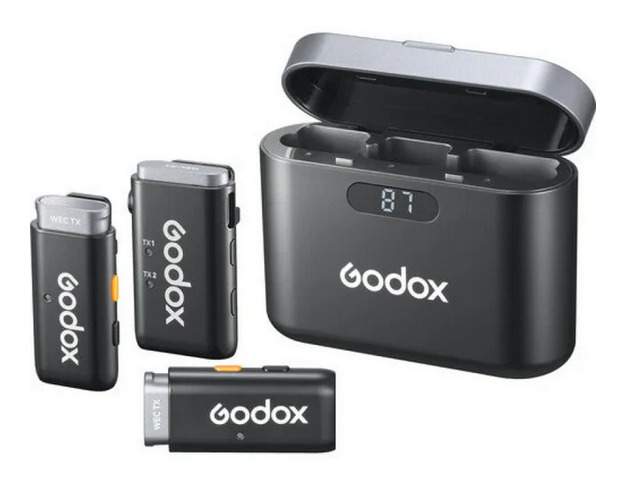 Godox WEC 2-Person Wireless Microphone System for Cameras and Mobile Devices (2.4 GHz)