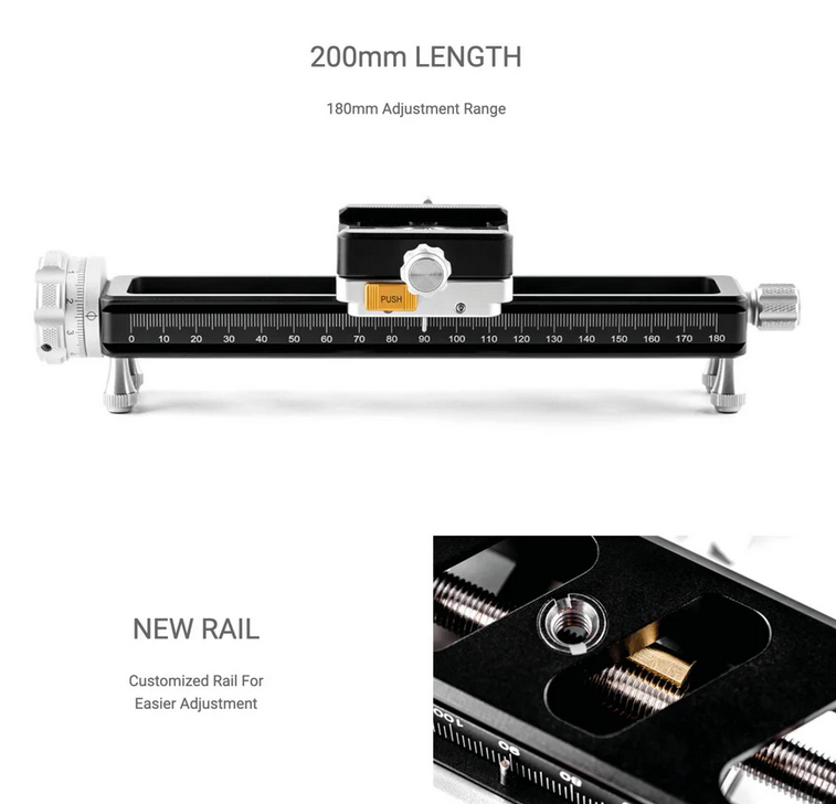 Nisi NM-200S Quick Adjustment Macro Focusing Rail