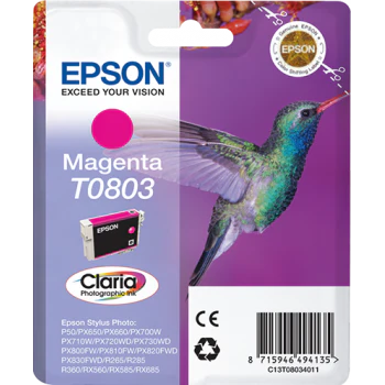 Epson T0803 Magenta Ink Cartridge