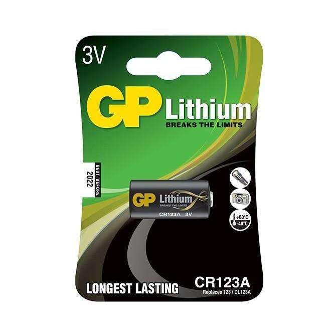 GP Batteries Lithium CR123A Battery GP Batteries Disposable Batteries