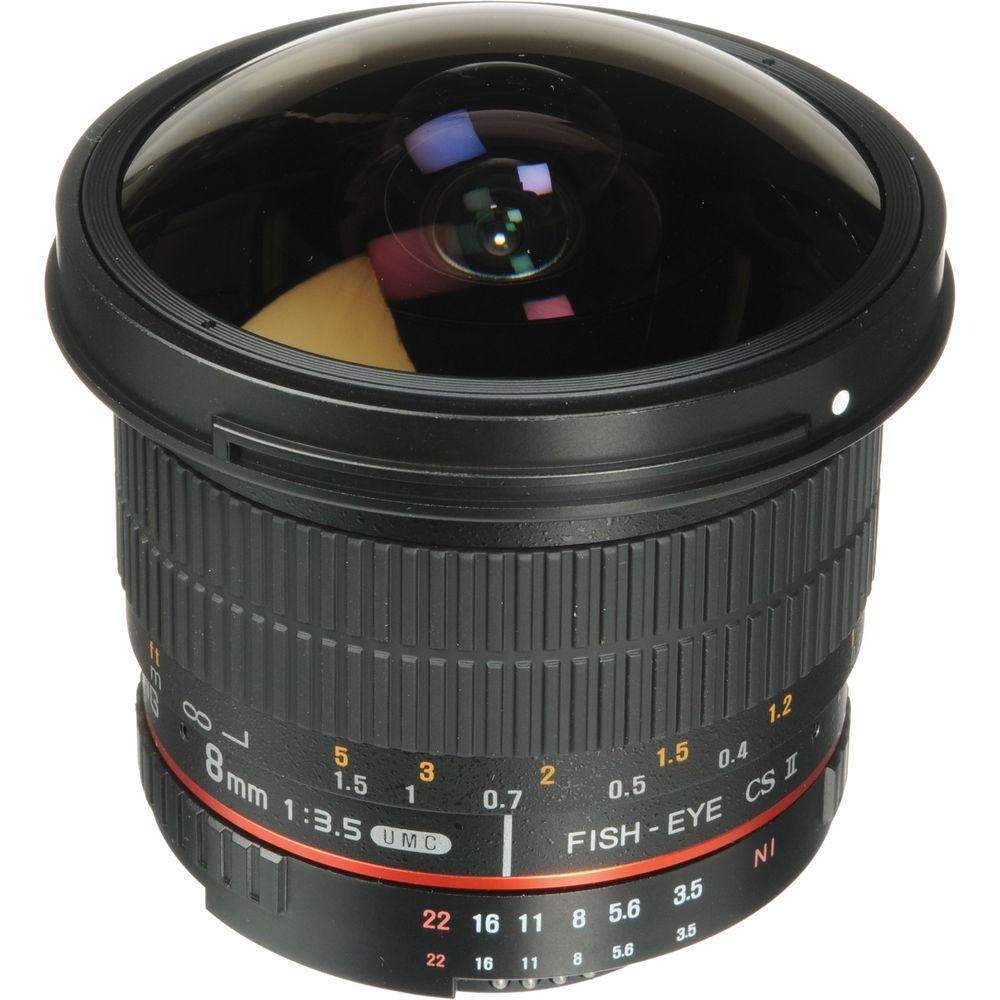Samyang 8mm f/3.5 HD UMC Fisheye CS II Lens (Canon) Samyang Lens - Cine