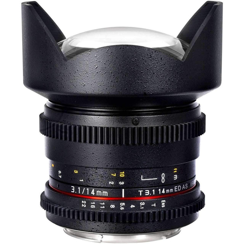 Samyang 14mm T3.1 ED AS IF UMC II Cine Lens (Full Frame Canon EF-Mount) Samyang Lens - Cine
