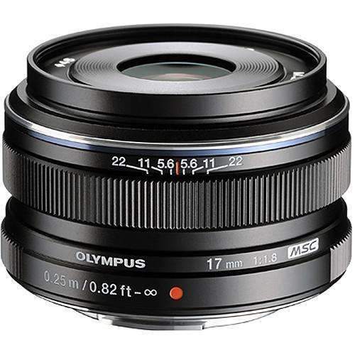 OM SYSTEM M.Zuiko Digital 17mm f/1.8 Lens (Black) OM SYSTEM Lens - Mirrorless Fixed Focal Length