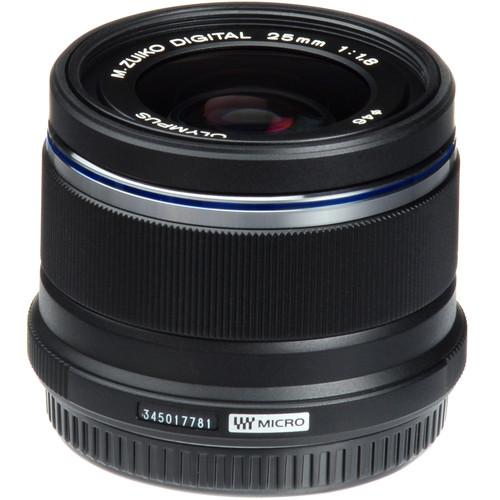 OM SYSTEM M.Zuiko Digital 25mm f/1.8 Lens (Black) OM SYSTEM Lens - Mirrorless Fixed Focal Length