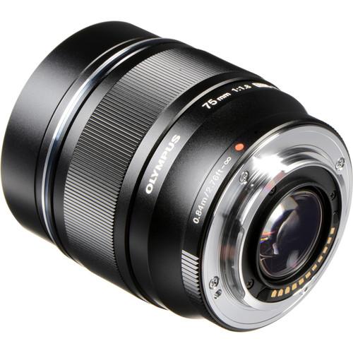 OM SYSTEM M.Zuiko Digital ED 75mm f/1.8 Lens (Black) OM SYSTEM Lens - Mirrorless Fixed Focal Length
