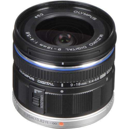 OM SYSTEM M.Zuiko Digital ED 9-18mm f/4-5.6 Lens OM SYSTEM Lens - Mirrorless Zoom