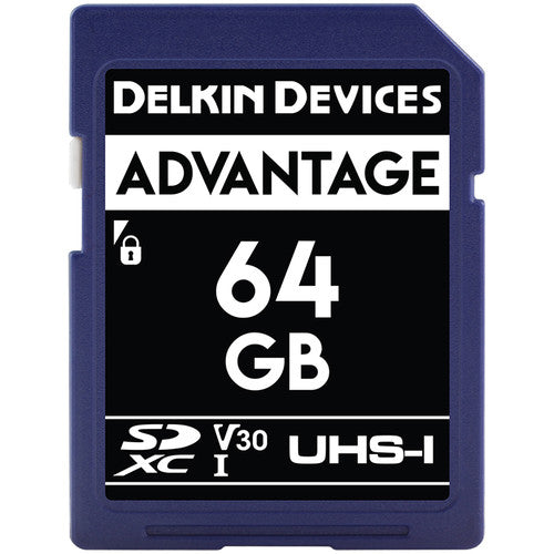 Delkin Devices 64GB Advantage UHS-I SDXC Memory Card Delkin Flash Memory Cards