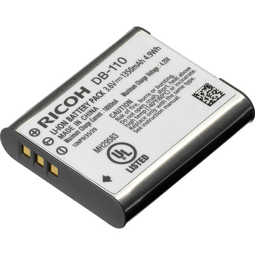 Ricoh DB-110 Rechargeable Lithium-Ion Battery (3.6V, 1350mAh) Ricoh Camera Batteries