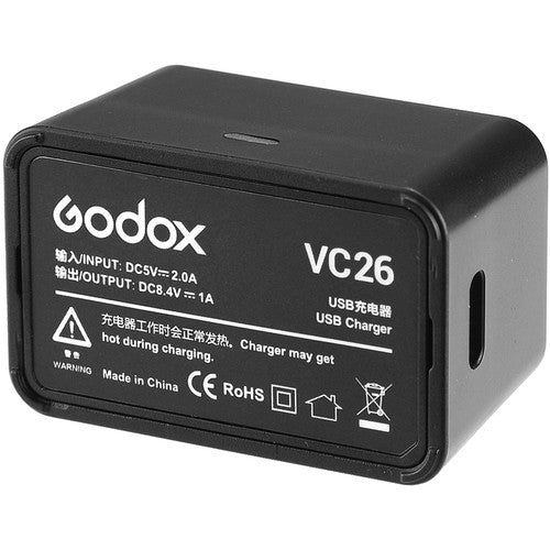 Godox VC26 USB Charger for V1 Battery Godox Battery Chargers