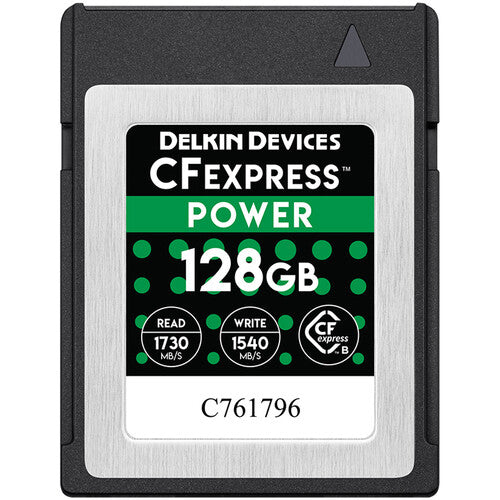 Delkin Devices 128GB POWER CFexpress Type B Memory Card Delkin CFExpress