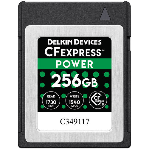 Delkin Devices 256GB POWER CFexpress Type B Memory Card Delkin CFExpress