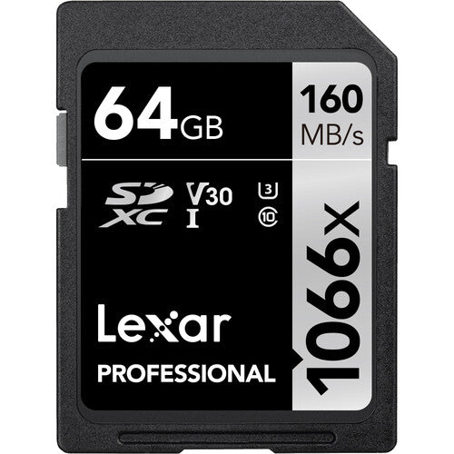 Lexar 64GB Professional 1066x UHS-I SDXC Memory Card Lexar SD Card